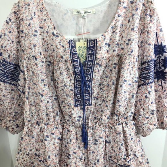 Anthropologie Dresses & Skirts - NWT Blue Tassel Pull Over Dress XL